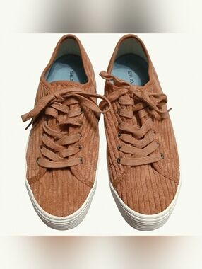 Seavees Monterey Platform Women's Brown Corduroy Ginger Sneakers Size 8.5